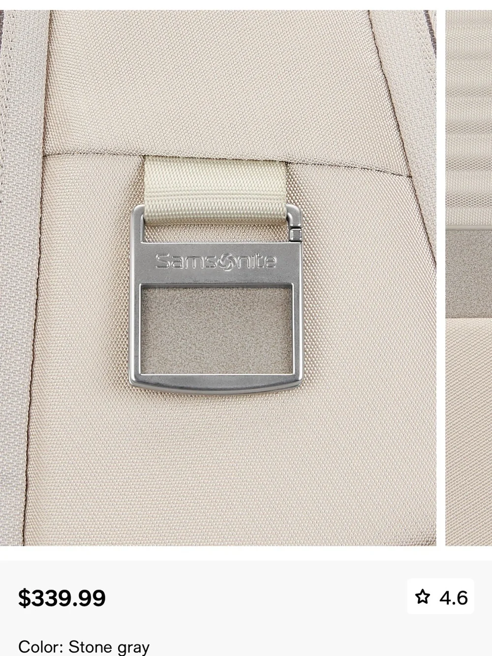 New with Tags!!!! Samsonite Stone Gray Paralux Everyday Backpack